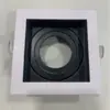 Kit de Foco LED Portalámparas Gu10 Downlight Mr16 G5.3 Redondo Cuadrado Cabezal Único Frijol Gall Lámpara de Techo Portalámparas