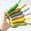 Calcetines Gruesos con Borde Enrollado para Niños, Calcetines de Color Sólido Bordados con una Pequeña Flor Margarita, Adecuados para Todas las Estaciones, Calcetines de Algodón con Encaje para Bebés y Niños Pequeños