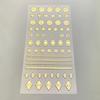 Adesivos de unha Yimei atacado Adesivos 3D Dourados com Diamante Europa e Estados Unidos Adesivos de unha em relevo tridimensional papel com cartão de papel embalagem de produto acabado