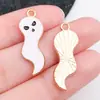 Halloween Transfronterizo Dibujos Animados Gota de Aceite Aleación Fantasma Divertido Castillo Colgante DIY Collar Llavero Accesorios