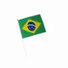 Bandera de mano de Brasil 14 * 21CM No. 8 banderitas Amazon AliExpress suministro transfronterizo