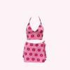 Nuevo Traje de Baño de Dos Piezas Sexy para Mujer con Tela de Toalla Floral Tailandesa, Bikini de Moda para Vacaciones en la Playa Estilo Ins