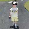 Roupa de Verão para Meninos Nezha 2026 Novo Estilo Roupa de Colete Sem Mangas Infantil para Meninos Roupa Esportiva de Verão da Moda