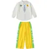 Disfraces de Cheerleading para Niños, Faldas Tutú de Coro de Jardín de Infancia Uniformes de Clase, Uniformes de Grupo para Juegos Deportivos de Alumnos de Primaria de Otoño