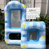 Nueva silla flotante inflable transfronteriza con tela de malla, respaldo inflable, hamaca flotante para adultos, anillo de natación, cama flotante