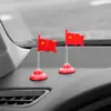 Enfeites de Bandeira Vermelha para Carro, Bandeirinhas Vermelhas Pequenas para Carros, Bandeiras Vermelhas de Cinco Estrelas, Decorações de Interior de Console Central de Alta Qualidade