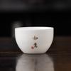 Mat gordura jade cerâmica xícara de chá xícara pequena kung fu chá conjunto ouro high-grade tea bowl casa moderna luxo atacado