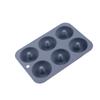 Molde de silicone para 6 donuts molde de silicone para donuts DIY molde para bolo combinação de cores macaron círculo ferramenta de panificação
