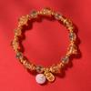 Pulsera de Ágata Corazón de Caramelo para Mujer Luminosa Fragante Gris Esmaltado Hebilla de Seguridad de la Suerte Atracciones Turísticas Joyería de Alta Venta
