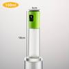 Botella Pulverizadora de Aceite Tipo Prensa de 100ml Botella de Aceite para Cocina y Barbacoa Botella de Vidrio para Condimentos Boquilla de Acero Inoxidable Olla Pulverizadora de Aceite Control de Aceite para el Hogar