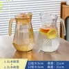Jarra de Agua Fría de Vidrio, Resistente a Altas Temperaturas, Tetera de Gran Capacidad, Vaso de Agua Fría para el Hogar, Recipiente para Agua Hirviendo, Jarra para Jugos, Jarra