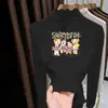 Blusa Térmica Versátil de Manga Longa com Fleece Escovado para Meninas com Gola Meio-Alta Franzida Chegada Nova Outono/Inverno 2026