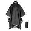 Nuevo impermeable exterior tipo capa, ligero y engrosado, portátil, adecuado para senderismo, montañismo, camping y pesca, con mangas y protección contra la lluvia