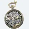 Venta al por mayor del fabricante Tapa abatible hueca retro Reloj de bolsillo Creativo Reloj para hombre y mujer Estudiante Reloj de cuarzo Reloj para colgar para ancianos Esfera grande