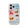 Funda de perro salchicha de retazos de dibujos animados adecuada para iPhone 17 Pro Max, funda linda para Apple 16, 15 Pro, estilo coreano 14/13