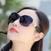 Procesamiento y Personalización de Nuevas Gafas de Sol para Mujer, Gafas Clásicas, Cabeza de Zorro Perla, Gafas de Sol de Moda con Color Progresivo al por Mayor