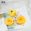 Flor de Rosa Artificial de 8 cm Hueca de Seda Flor para Manualidades DIY Arte Floral Decoración de Bodas Accesorios Más Vendidos Transfronterizo DIY