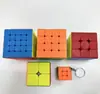 Macaron Color Sólido 2x2, 3x3, 4x4, 5x5 Cubo Mágico Juguete Llavero Regalo Juguete Venta al por Mayor Logo Personalizable