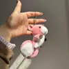 Llavero de Peluche Oso Tostada Dibujo Animado Colgante Encanto para Mochila Femenina Decoración de Bolsa para Mejor Amigo Estudiante