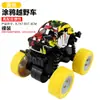 Inércia infantil transfronteiriça dupla face dublê carro de brinquedo modelo de carro off-road deslizante caminhão basculante tenda atacado