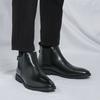 Zapatos de Cuero de Caña Alta para Hombre Estilo Retro de Talla Grande Transfronterizos Tendencia de Moda Botines de Exterior Botines Chelsea de Cuero Venta al por Mayor