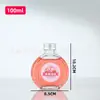 Fabricante Personalizado Redondo Plano Vertical Botella para Bebidas Botella de Vidrio Botella Vacía Botella para Café Casero Jugo Té de Leche Botella Sellada Botella para Sub-Embotellado