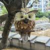 [búho de color natural] (águila colgante)] Decoración de Pascua decoración para el hogar patio balcón artesanías hechas a mano