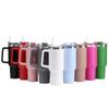 Comercio Exterior Taza para Coche de 40 oz Primera y Segunda Generación Doble Capa Vacío Acero Inoxidable Taza de Cerveza Taza con Popote Taza Térmica Portátil