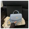 Nova Bolsa de Ombro Acolchoada Feminina, Outono de Alta Qualidade Tendência Versátil Elegante Pequena Quadrada Transversal