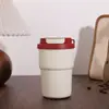 Vaso térmico de alta calidad, portátil, de gran capacidad, con separador de té, asa y cordón, perfecto para uso en exteriores.
