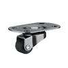 Roda universal autoadesiva extra pequena rolete de micro rolamento mini polia de borracha roda adesiva sem perfuração de 0,5 polegada