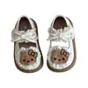 Sapatos de Princesa para Meninas 2026 Novos Sapatos de Couro de Primavera para Crianças para Usar com Vestidos Sapatos Brancos Sola Macia Sapatos de Salto