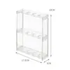 Porta-Chaves Armazenamento à Prova de Poeira Rack de Exibição de Mesa Boneco Animação Gashapon Pingente Caixa de Armazenamento Transparente Acrílica