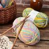 Hilo de Algodón Leche de 6 Hebras, No. 2, Multicolor, para Bufandas y Gorros Tejidos a Mano, Hilo para Tejer al por Mayor