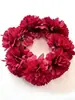 1 pieza Flor Sintética de Clavel Estilo Nuevo Cadena Elástica para Moño de Cabello Diadema de Tela para Moño Alto y Cola de Caballo Anillo Trenzado Grande Accesorio para Mujer Adecuado para Accesorios de Peinado Diarios de Mujer y Accesorios de Peinado en Casa