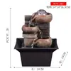Fonte de Água Corrente para Desktop Chinês Ornamento de Água Circulante Suporte de TV Sala de Estar Mesa de Escritório Mesa de Chá Casa