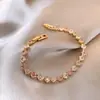 Pulseira Quadrada Geométrica de Zircônia Moda Coreana Elegante Pulseira do Amor Celebridade da Internet Luxo Leve Simples Retrô Joia de Mão para Mulheres