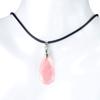 Colgante de diamante facetado en forma de gota 1691, piedra de cristal natural cortada en ángulo, collar con forma de gota, accesorios para pendientes DIY
