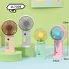 Lindo caracol ventilador de mano pequeño mini para estudiante ventilador de carga USB bolsillo exterior pequeño regalo caricatura