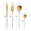 Vajilla de Acero Inoxidable Portuguesa Juego de Cubiertos Occidentales de Alta Gama Cuchillo para Bistec, Tenedor y Cuchara Juego de Cuchara Pública Tenedor Cuchara de Café Tenedor de Postre
