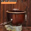 Estante de Bambú para Carnes Curadas Colgantes Estante de Exhibición de Productos de Granja de Ocio con Techo Estante Retro Exhibición Abierta de Restaurante Metabo
