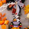 Haobei transfronteiriço novas decorações de Halloween gnomo de abóbora carro pingente de madeira festival fantasma pingente de fantasma BOO
