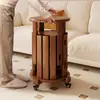 Bancos Apilables de Madera Maciza para Restaurantes de Huéspedes, Bancos Apilables para el Hogar para Entretener Invitados, Bancos Redondos tipo Jenga, Bancos de Comedor Combinados con Almacenamiento