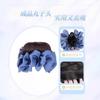 Peluca de Moño Azul Denim para Mujer, Accesorio para el Cabello con Pinza, Herramienta de Peinado para la Parte Posterior de la Cabeza, Pinza Plegada para el Cabello que Aporta Volumen, Moño de Peluca con Pinza