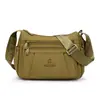 Bolso de hombro de tela de nailon para mujer, gran capacidad, multicapa, casual, adecuado para ir al trabajo, ligero, tela de nailon, bolso de mamá