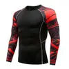 Camiseta Superior de Manga Larga Estampada para Mujer, Ajustada, Delgada, Transpirable, de Secado Rápido, para Fitness, Yoga, Correr, Entrenamiento, en Stock