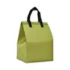 Bolsa Térmica para Llevar, Bolsa de Tela No Tejida Personalizada con Papel de Aluminio para Comida para Llevar, Bolsa de Embalaje para Entrega de Pasteles y Té de Leche Refrigerados