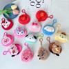 Nova Bolsa de Moedas Capivara Série Cor Macaron Redonda Estudante Bolsa para Moedas Fones de Ouvido