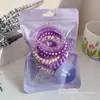 Diadema de dopamina personalizable, scrunchie de color degradado de cable de teléfono, banda para el cabello sin costuras para mujer, cuerda elástica grande para el cabello