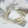 "Presume el Cuello de Cisne" Collar de Perlas de Mijo, Cuentas de Concha, Lujo Accesible de Nicho, Collar de Gama Alta, Cadena para Clavícula con Cierre Ot